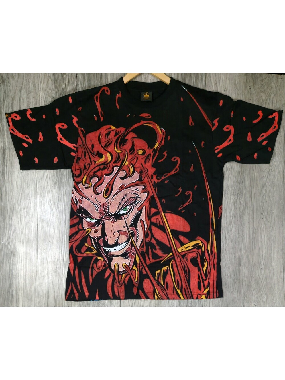 RARE Art For Villains Carnage Spider-Man AOP Mega Print Tee XL NWOT